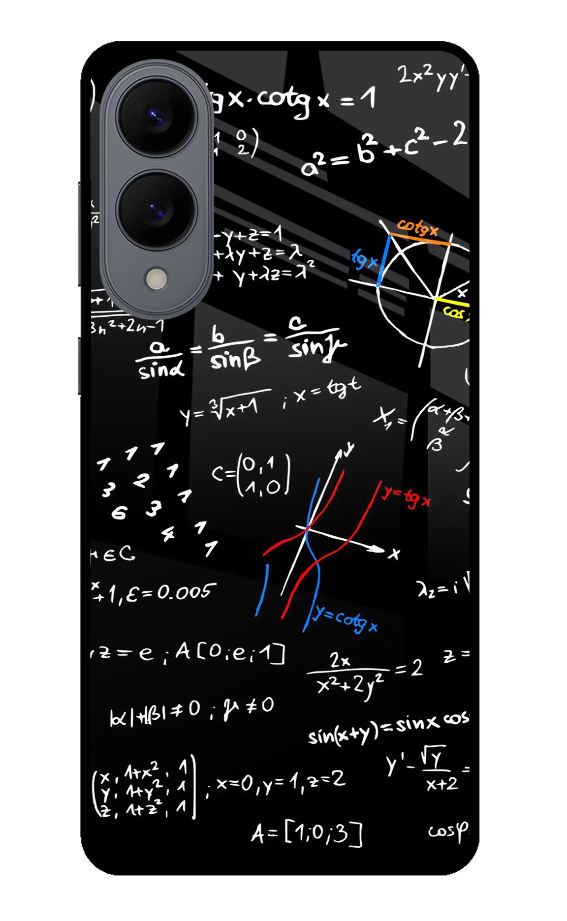Mathematics Formula Samsung S25 Edge Glass Case Back Cover by Casekaro