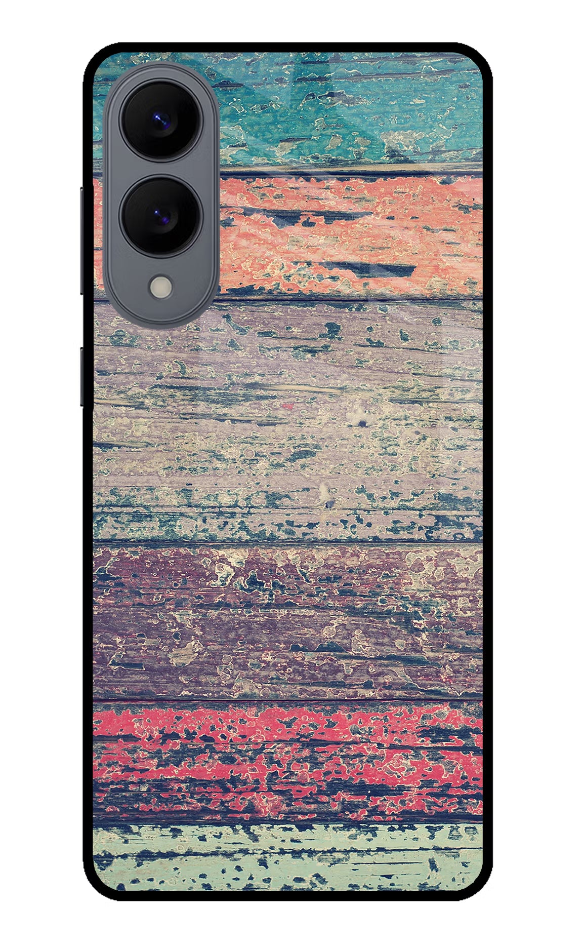 Colourful Wall Samsung S25 Edge Glass Case Back Cover by Casekaro