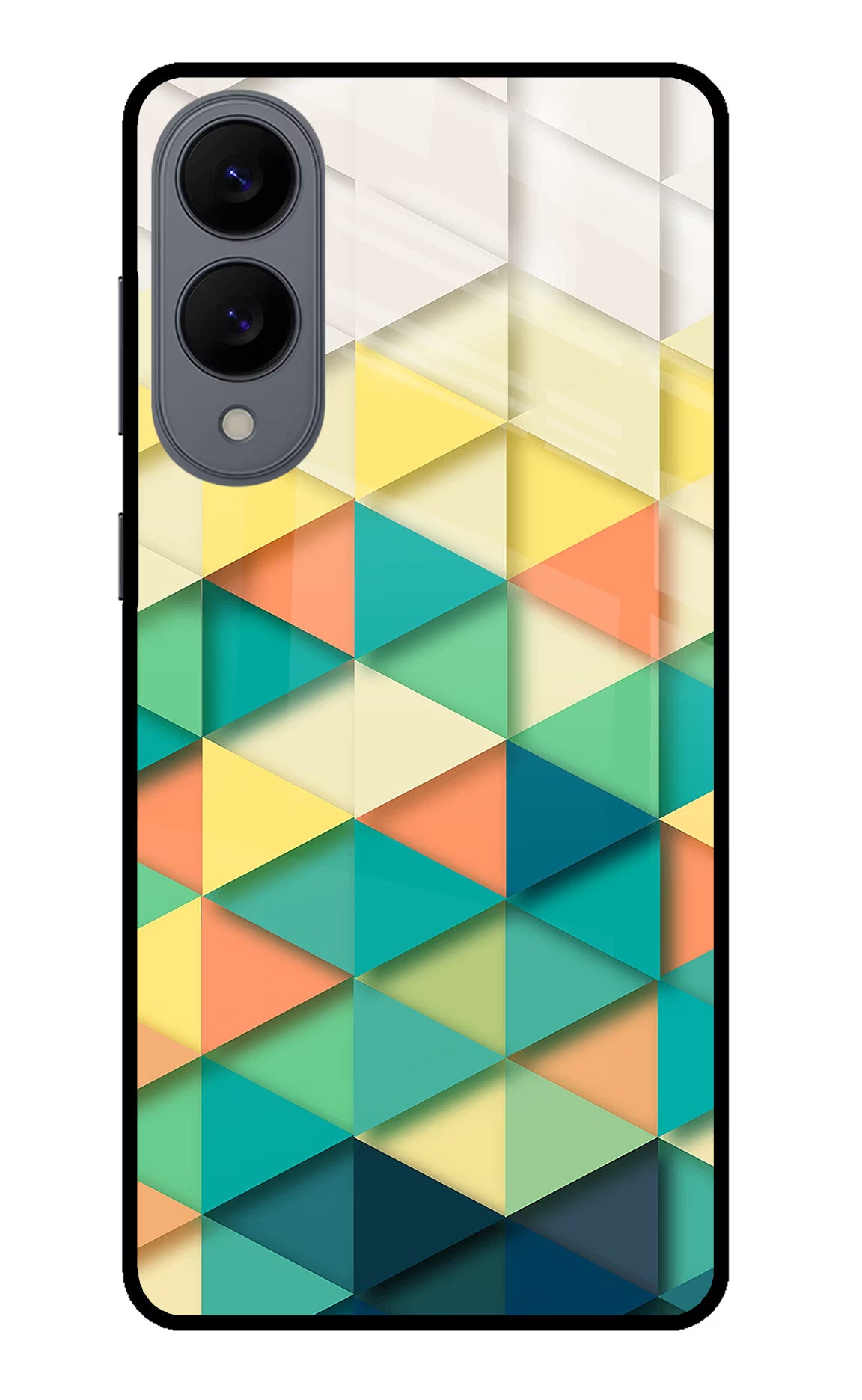 Abstract Samsung S25 Edge Glass Case Back Cover by Casekaro