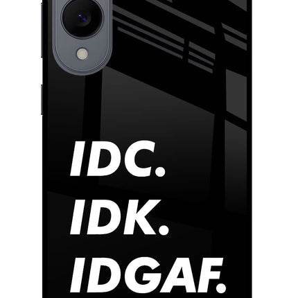 Idc Idk Idgaf Samsung S25 Edge Glass Case