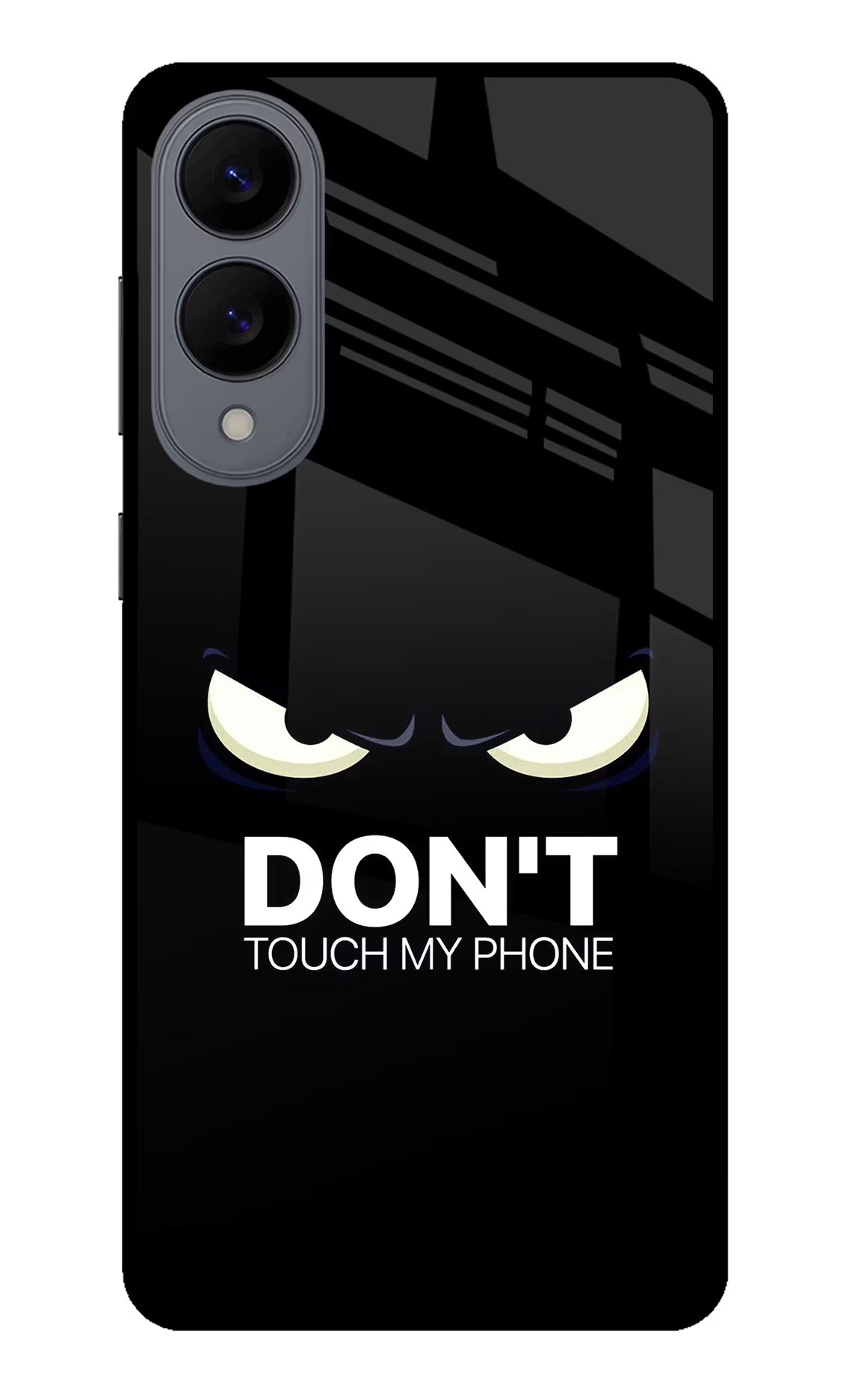 Don'T Touch My Phone Samsung S25 Edge Glass Case Back Cover by Casekaro