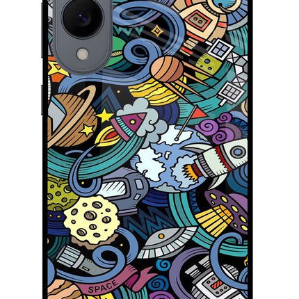 Space Abstract Samsung S25 Edge Glass Case