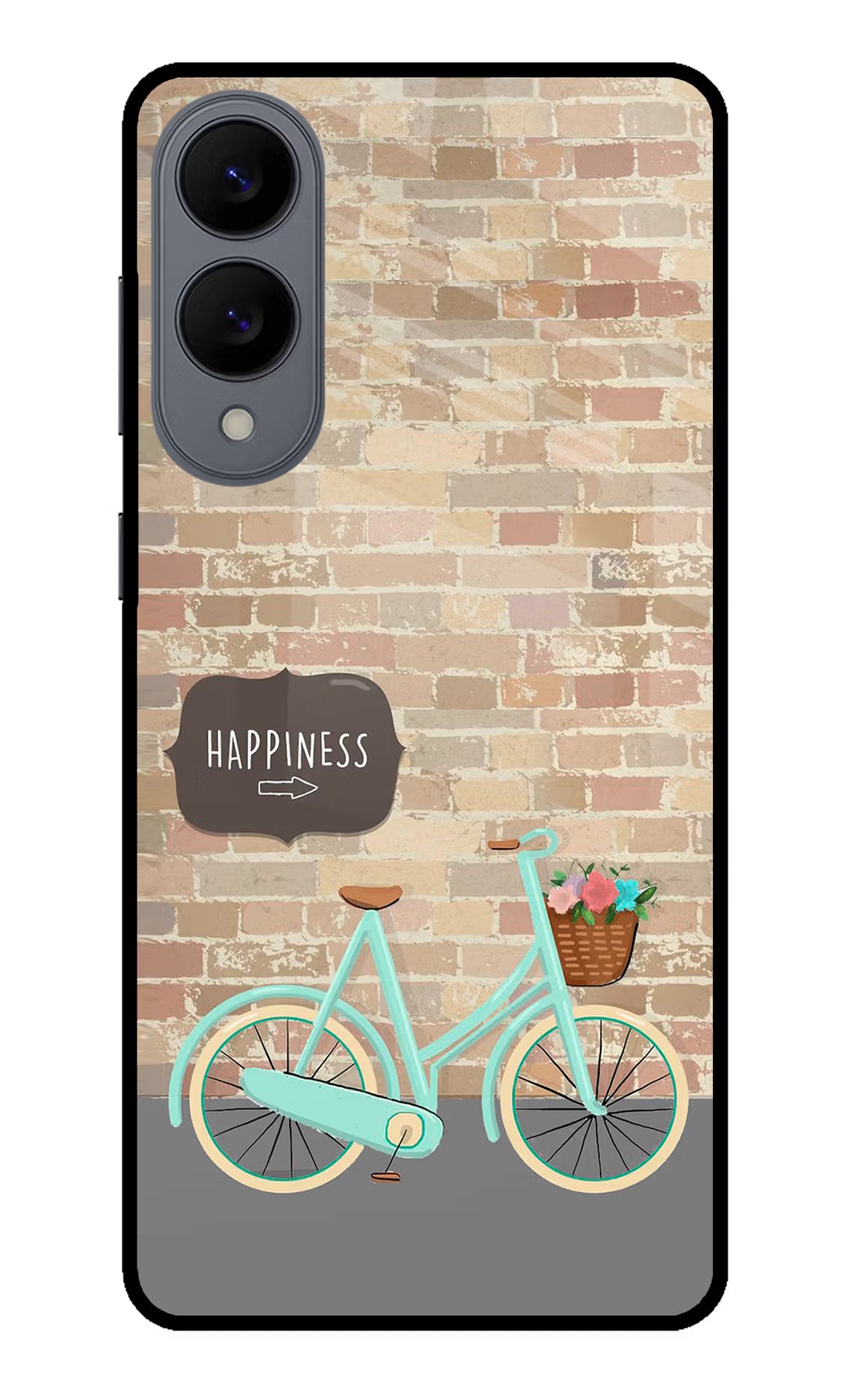 Happiness Artwork Samsung S25 Edge Glass Case Back Cover by Casekaro