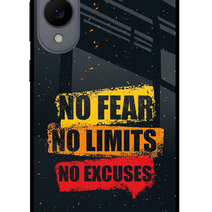 No Fear No Limits No Excuse Samsung S25 Edge Glass Case