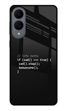Life Motto Code Samsung S25 Edge Glass Case