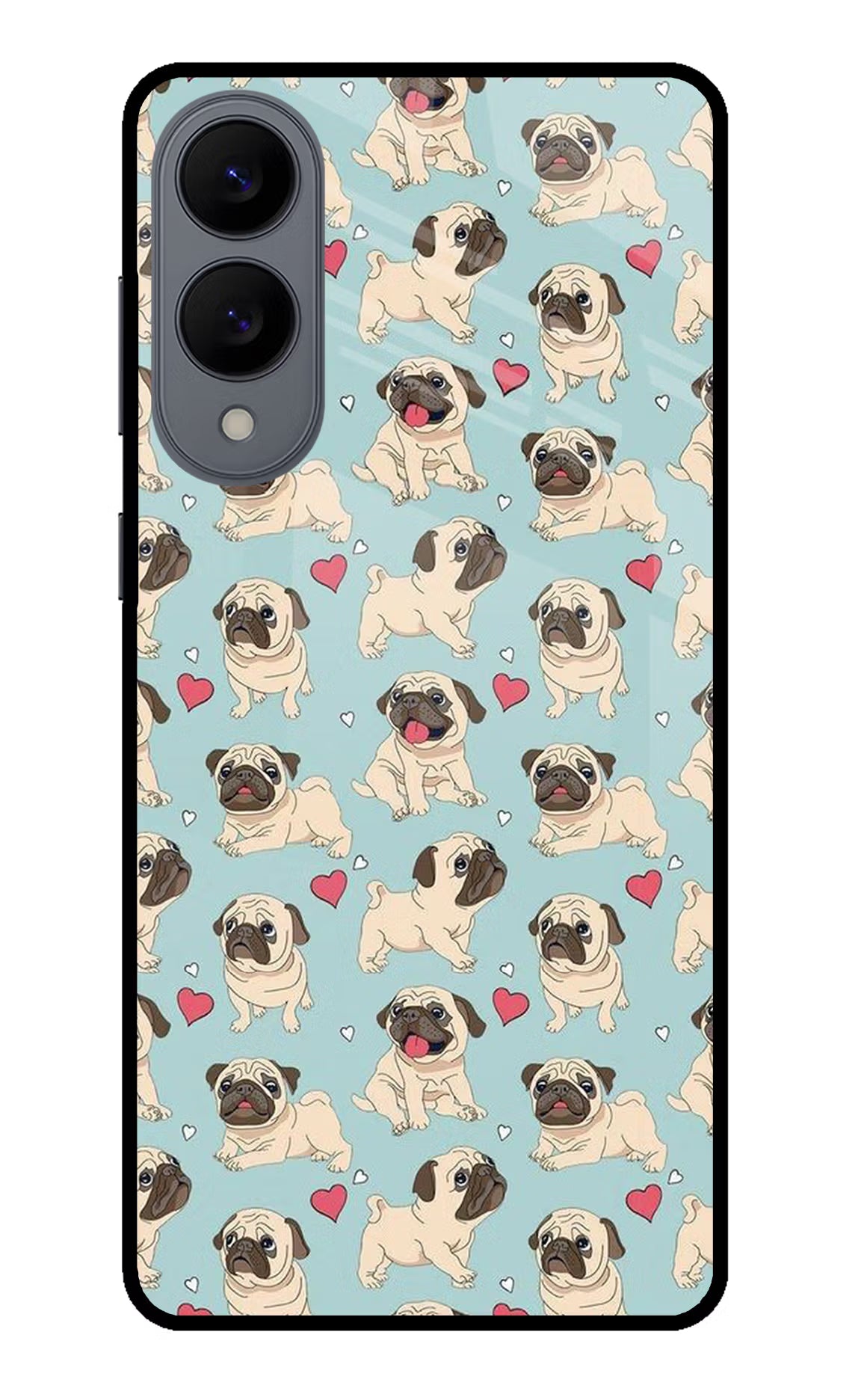 Pug Dog Samsung S25 Edge Glass Case Back Cover by Casekaro