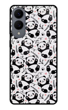 Cute Panda Samsung S25 Edge Glass Case