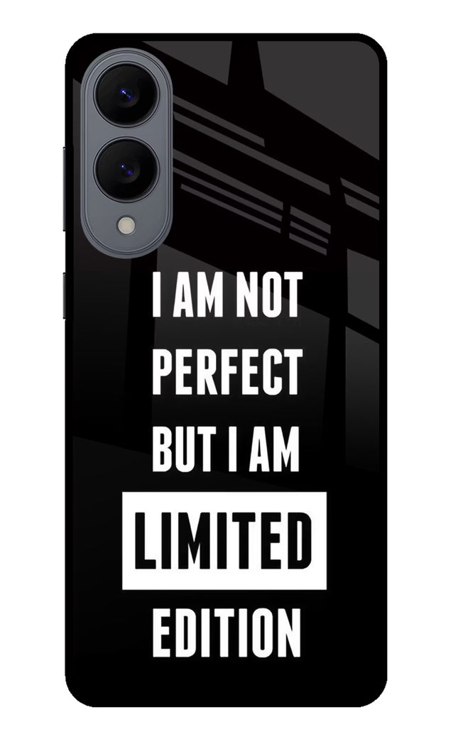 I Am Not Perfect But I Am Limited Edition Samsung S25 Edge Glass Case