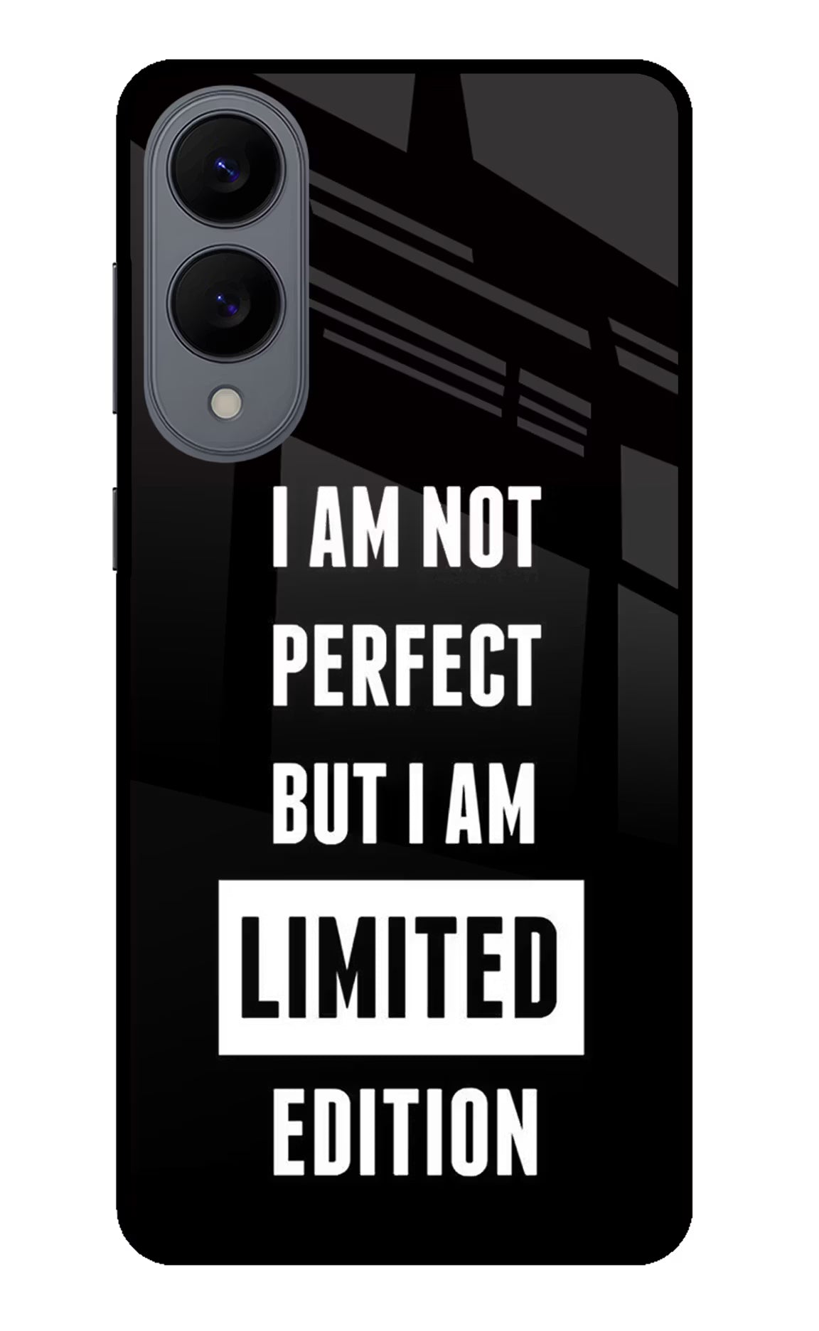 I Am Not Perfect But I Am Limited Edition Samsung S25 Edge Glass Case Back Cover by Casekaro