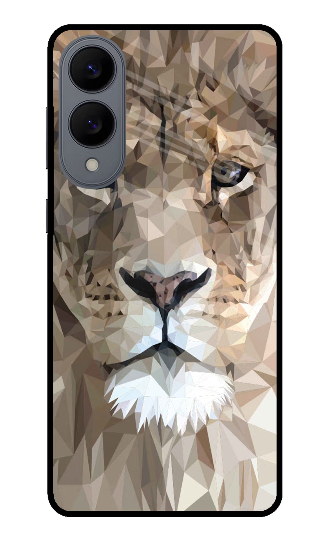Lion Art Samsung S25 Edge Glass Case Back Cover by Casekaro