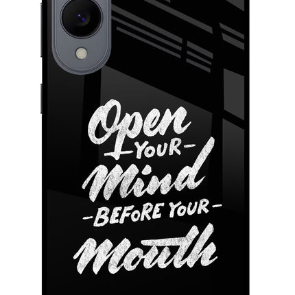 Open Your Mind Before Your Mouth Samsung S25 Edge Glass Case