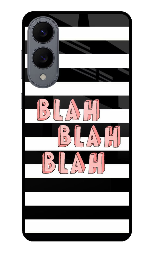 Blah Blah Blah Samsung S25 Edge Glass Case