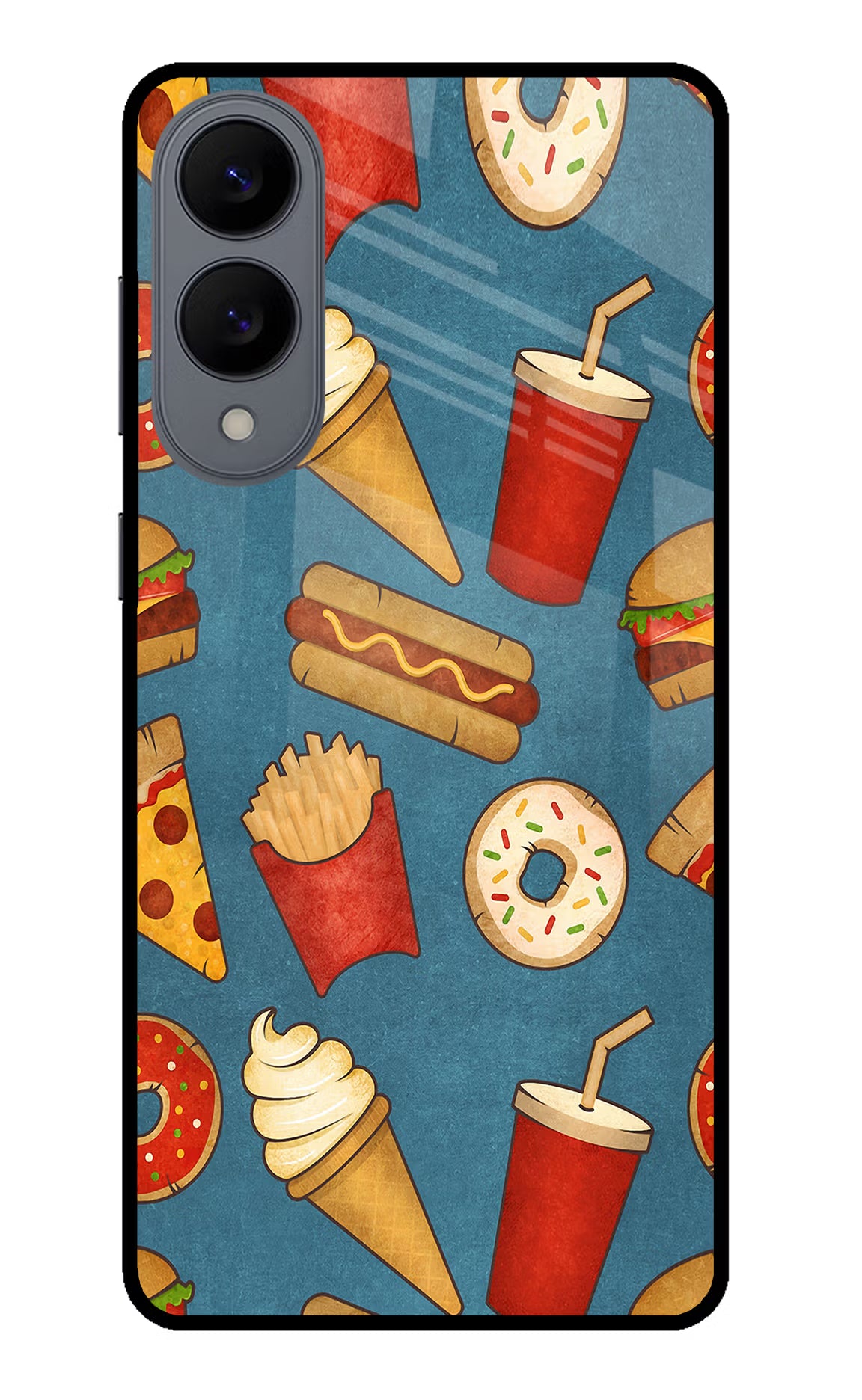 Foodie Samsung S25 Edge Glass Case Back Cover by Casekaro