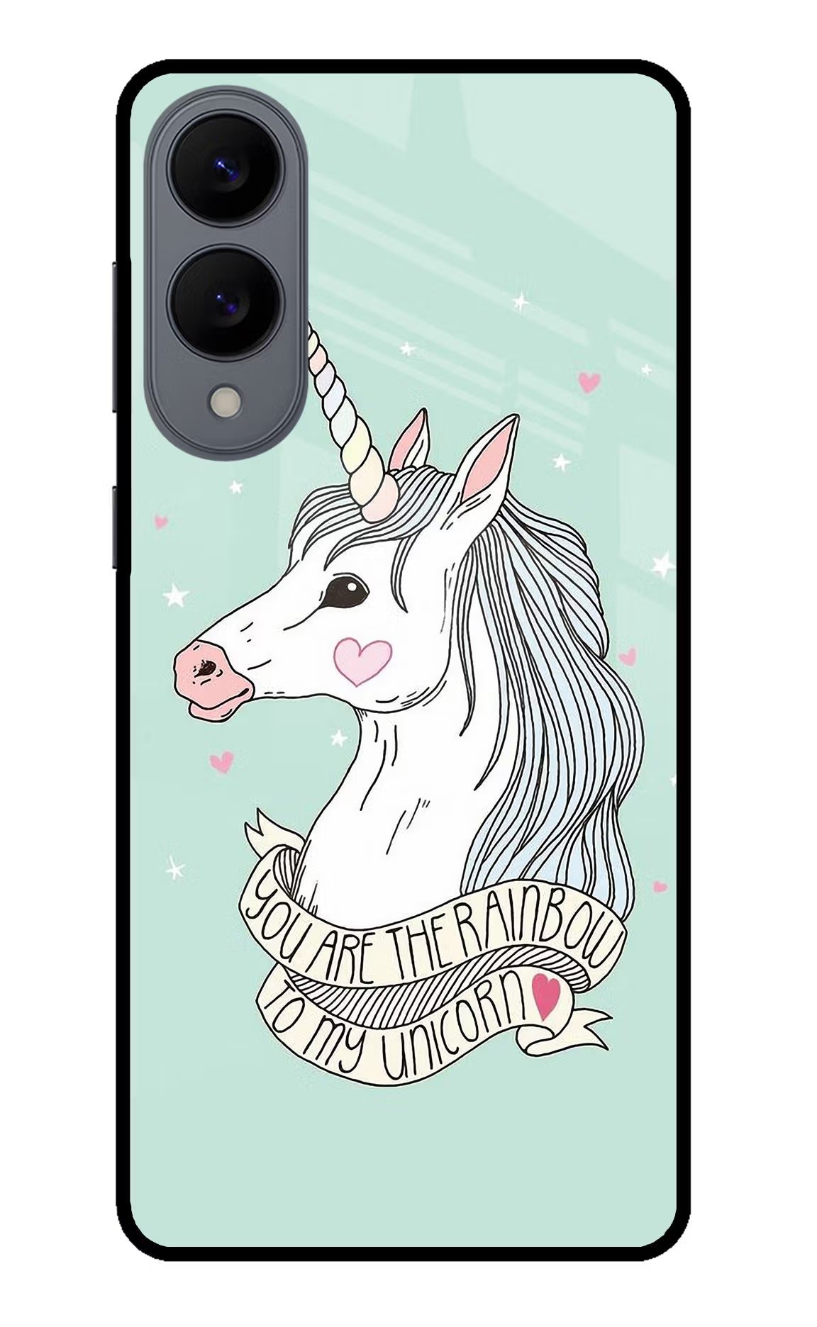 Unicorn Wallpaper Samsung S25 Edge Glass Case Back Cover by Casekaro