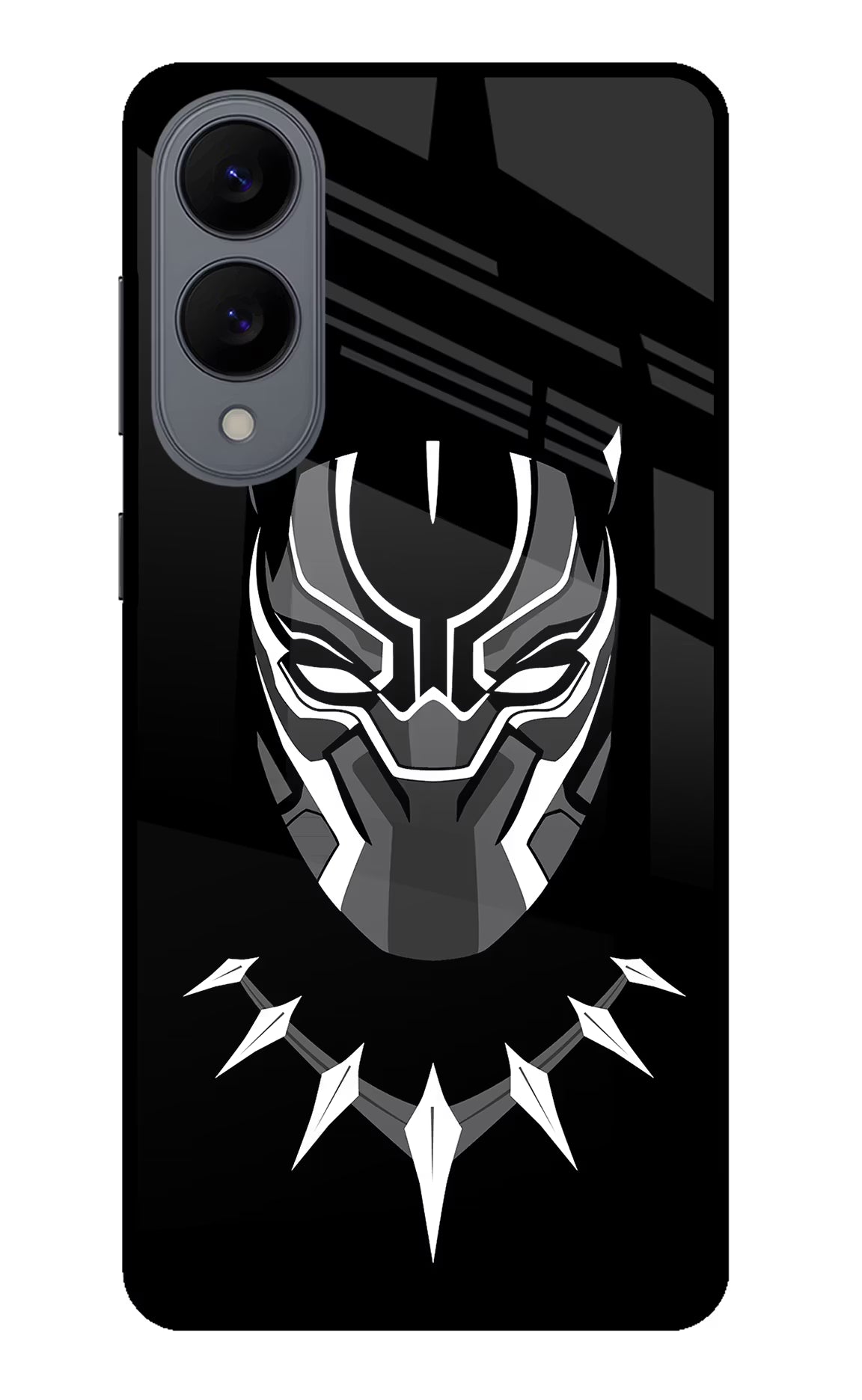 Black Panther Samsung S25 Edge Glass Case Back Cover by Casekaro