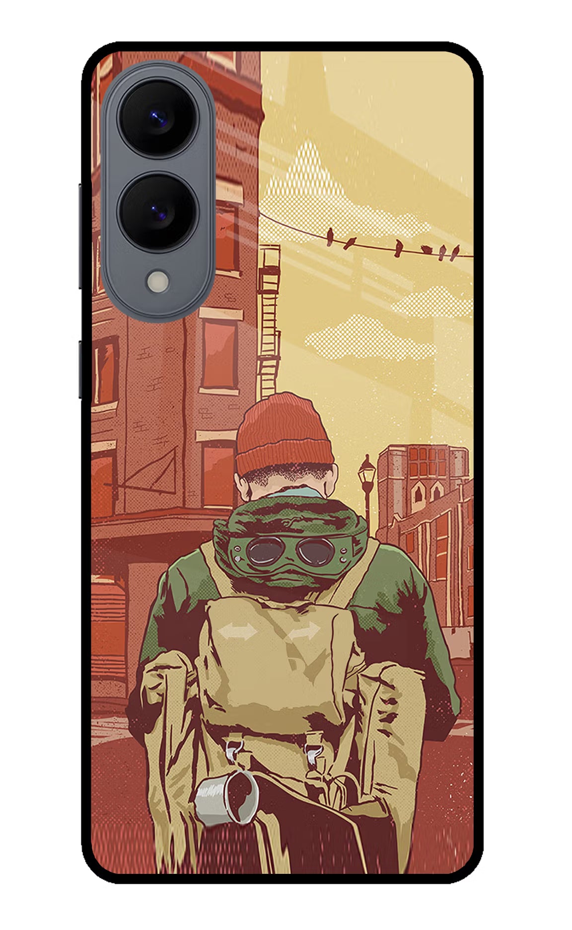 Adventurous Samsung S25 Edge Glass Case Back Cover by Casekaro