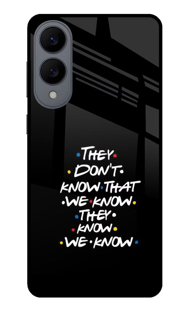 FRIENDS Dialogue Samsung S25 Edge Glass Case