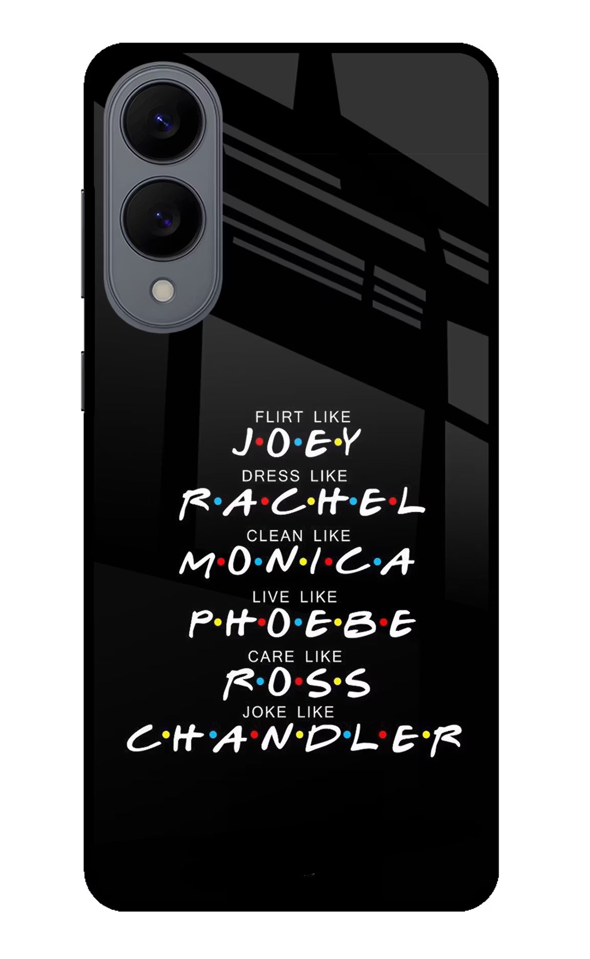FRIENDS Character Samsung S25 Edge Glass Case Back Cover by Casekaro