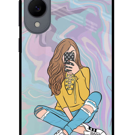 Selfie Girl Samsung S25 Edge Glass Case