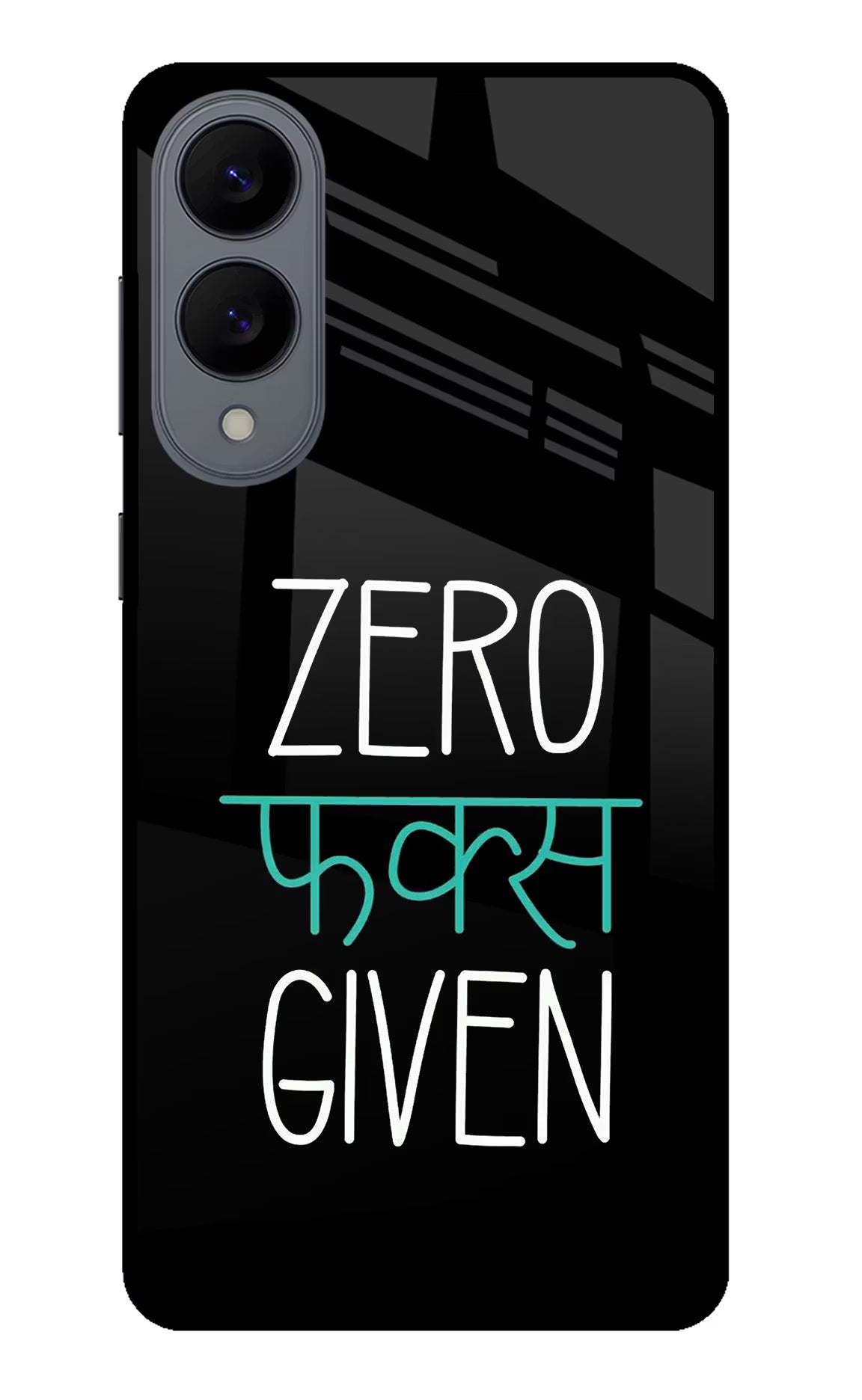 Zero Fucks Given Samsung S25 Edge Glass Case Back Cover by Casekaro