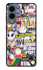 Sticker Bomb Samsung S25 Edge Glass Case