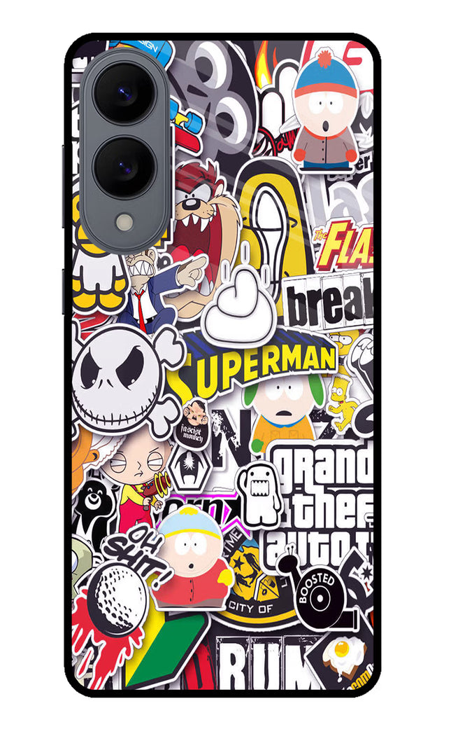 Sticker Bomb Samsung S25 Edge Glass Case