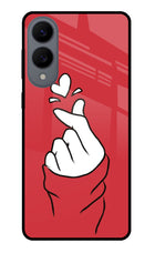 Korean Love Sign Samsung S25 Edge Glass Case