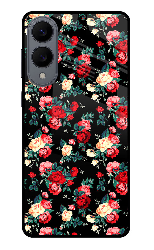 Rose Pattern Samsung S25 Edge Glass Case