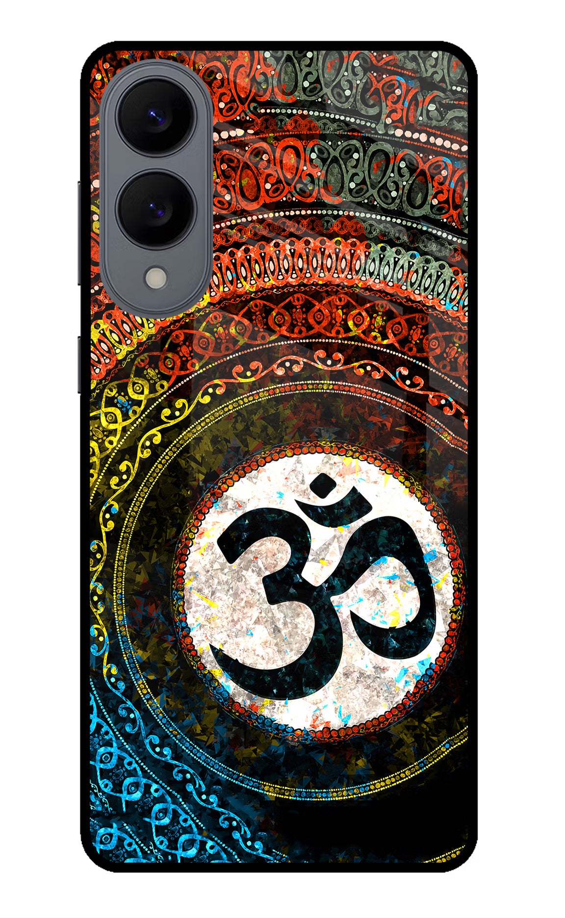 Om Cultural Samsung S25 Edge Glass Case Back Cover by Casekaro