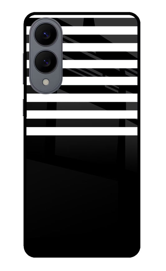 Black and White Print Samsung S25 Edge Glass Case