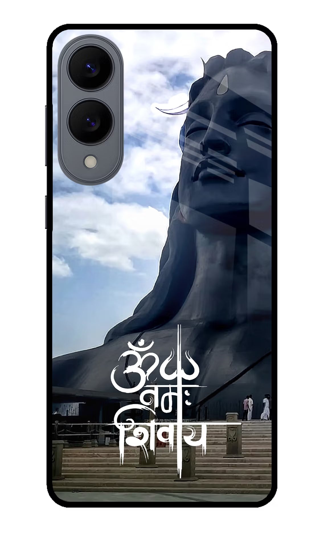 Om Namah Shivay Samsung S25 Edge Glass Case Back Cover by Casekaro