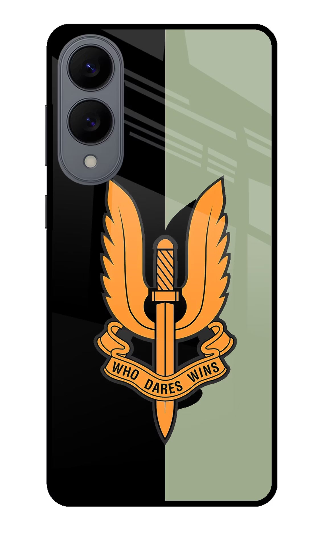 Balidan Logo Samsung S25 Edge Glass Case Back Cover by Casekaro