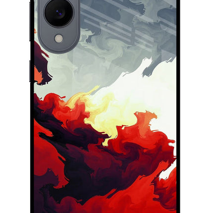 Fire Cloud Samsung S25 Edge Glass Case