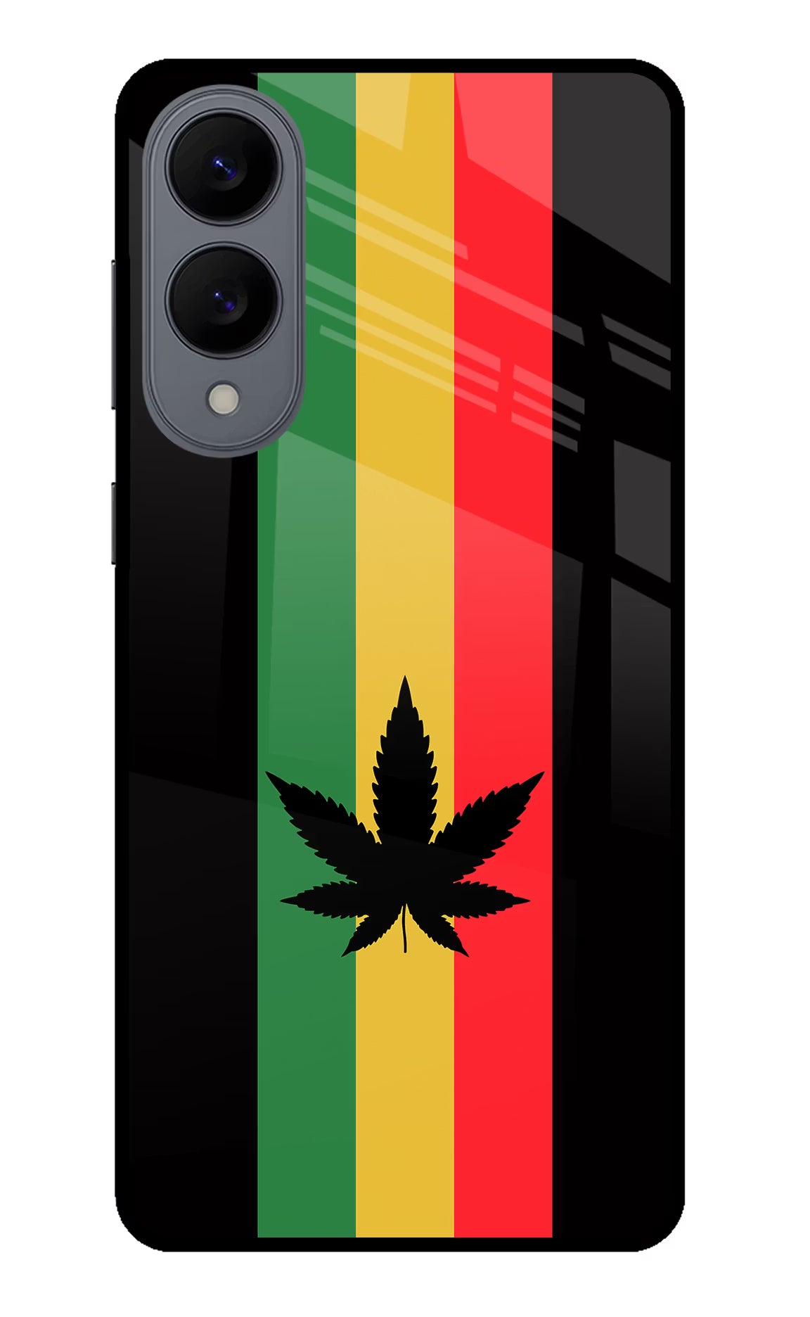 Weed Flag Samsung S25 Edge Glass Case Back Cover by Casekaro