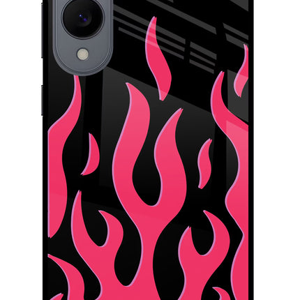 Fire Flames Samsung S25 Edge Glass Case
