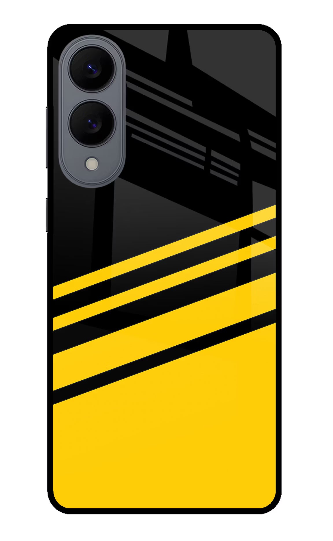Yellow Shades Samsung S25 Edge Glass Case Back Cover by Casekaro