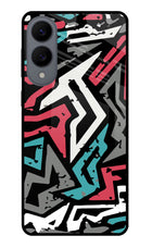 Geometric Graffiti Samsung S25 Edge Glass Case Back Cover by Casekaro