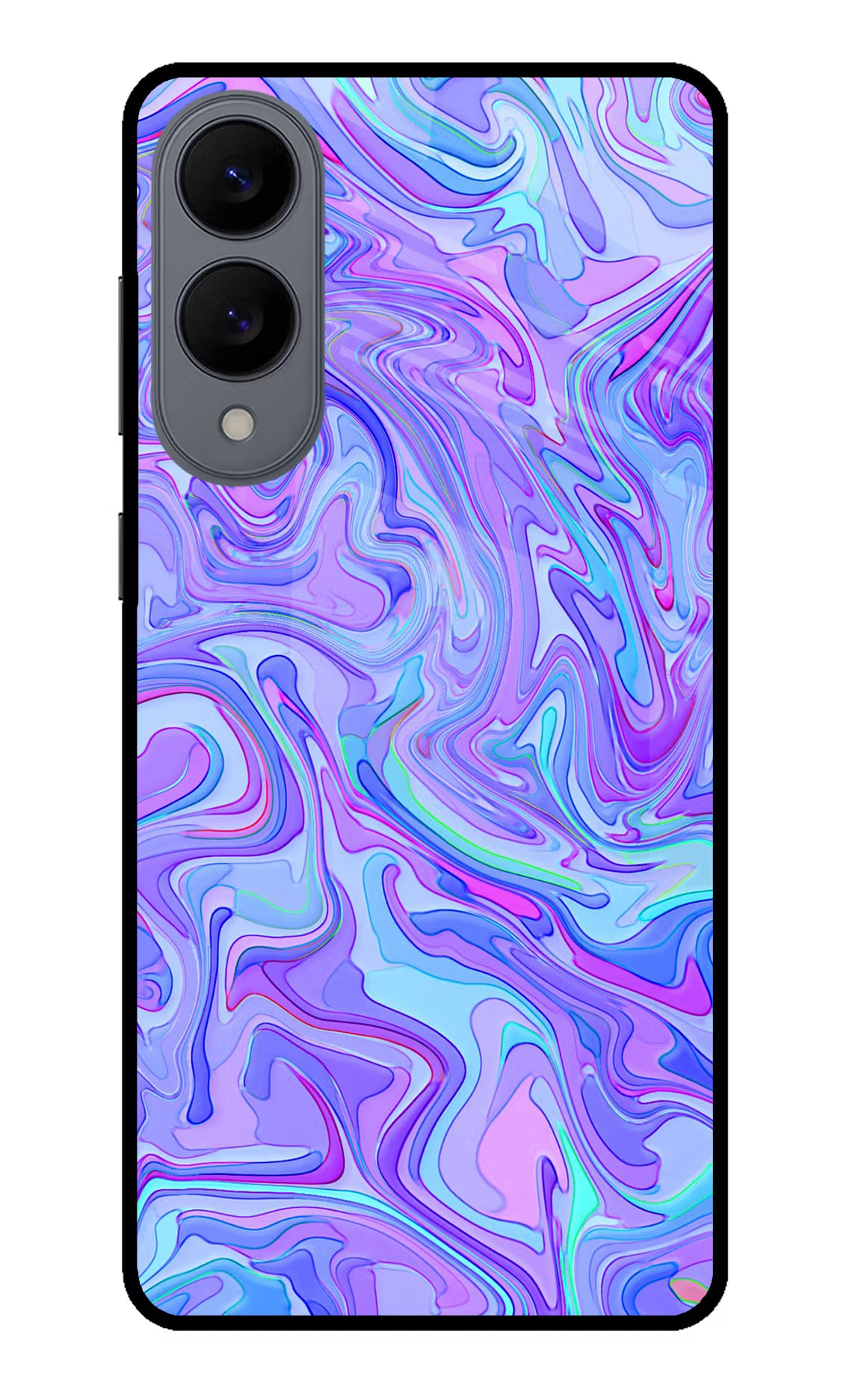 Glitter Samsung S25 Edge Glass Case Back Cover by Casekaro