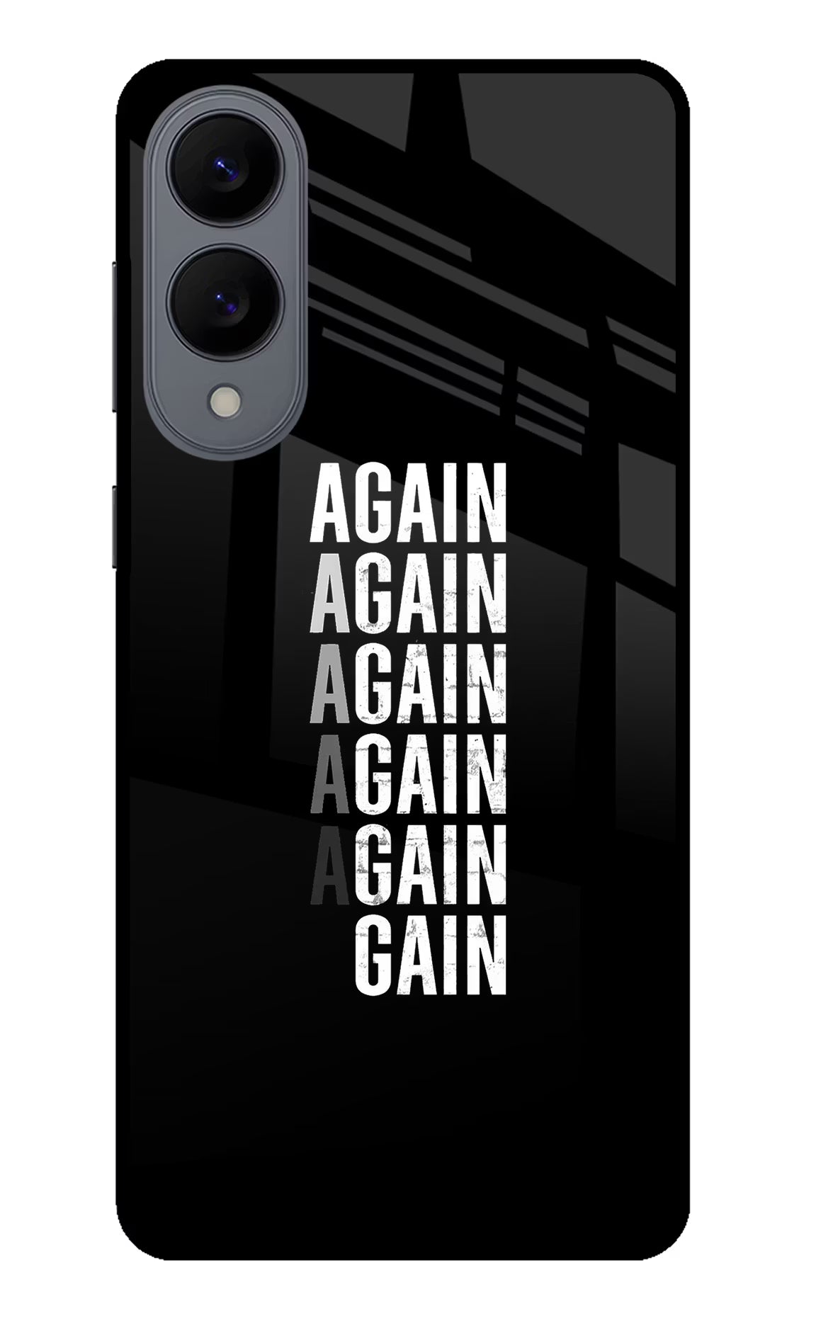 Again Again Gain Samsung S25 Edge Glass Case Back Cover by Casekaro