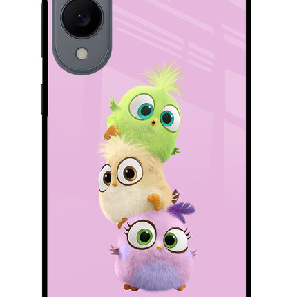 Cute Little Birds Samsung S25 Edge Glass Case