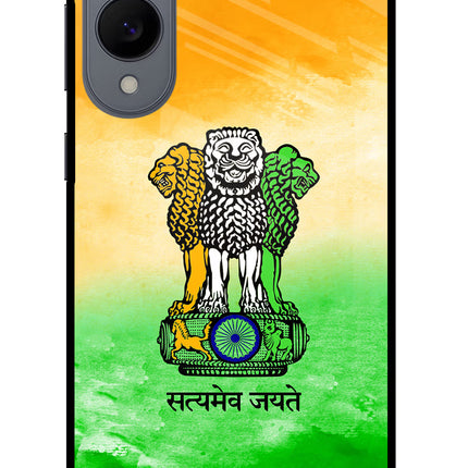 Satyamev Jayate Flag Samsung S25 Edge Glass Case