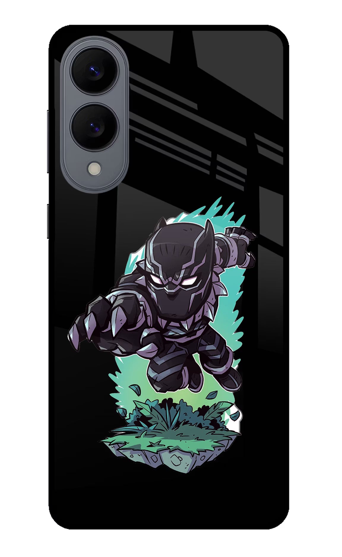 Black Panther Samsung S25 Edge Glass Case Back Cover by Casekaro