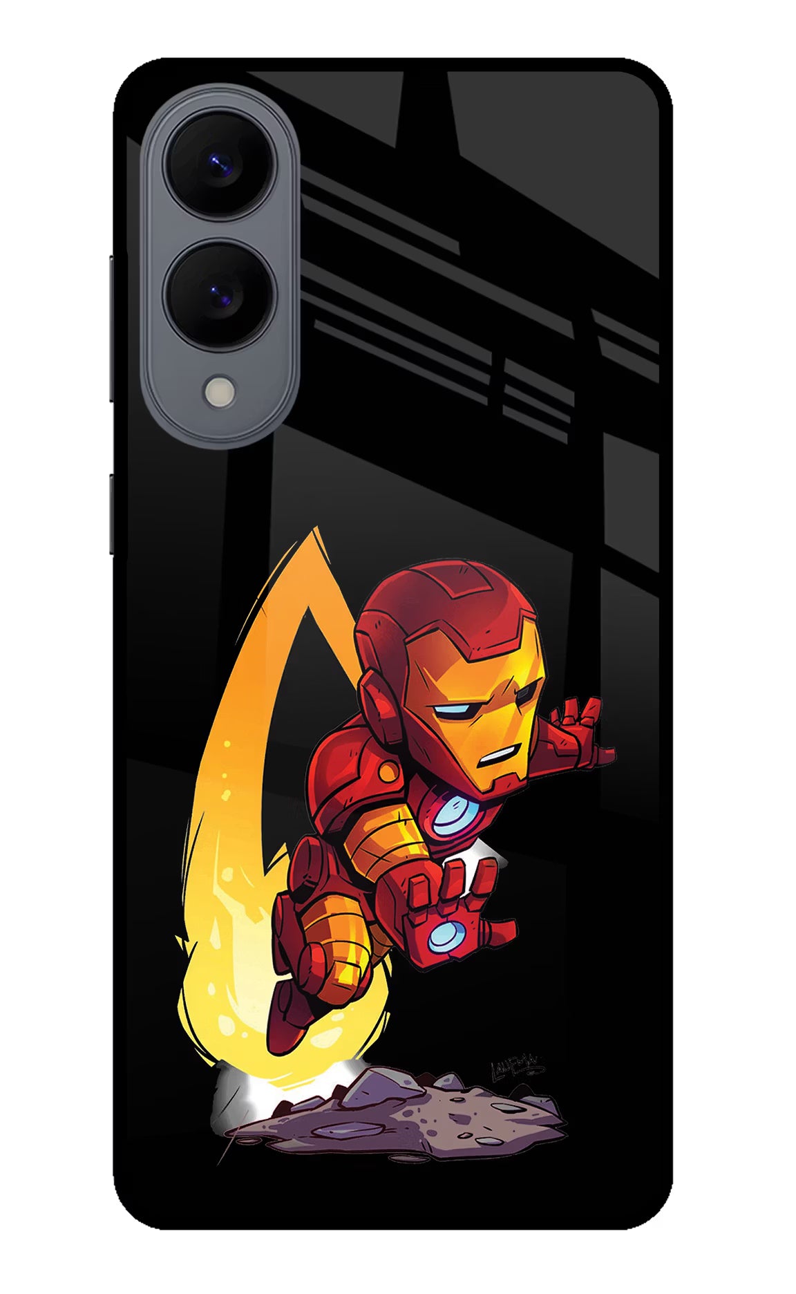 IronMan Samsung S25 Edge Glass Case Back Cover by Casekaro