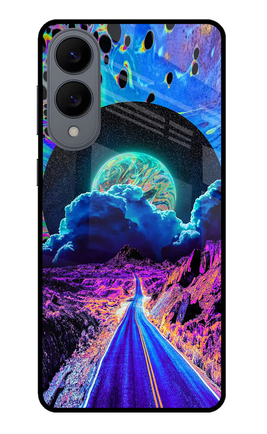 Psychedelic Painting Samsung S25 Edge Glass Case