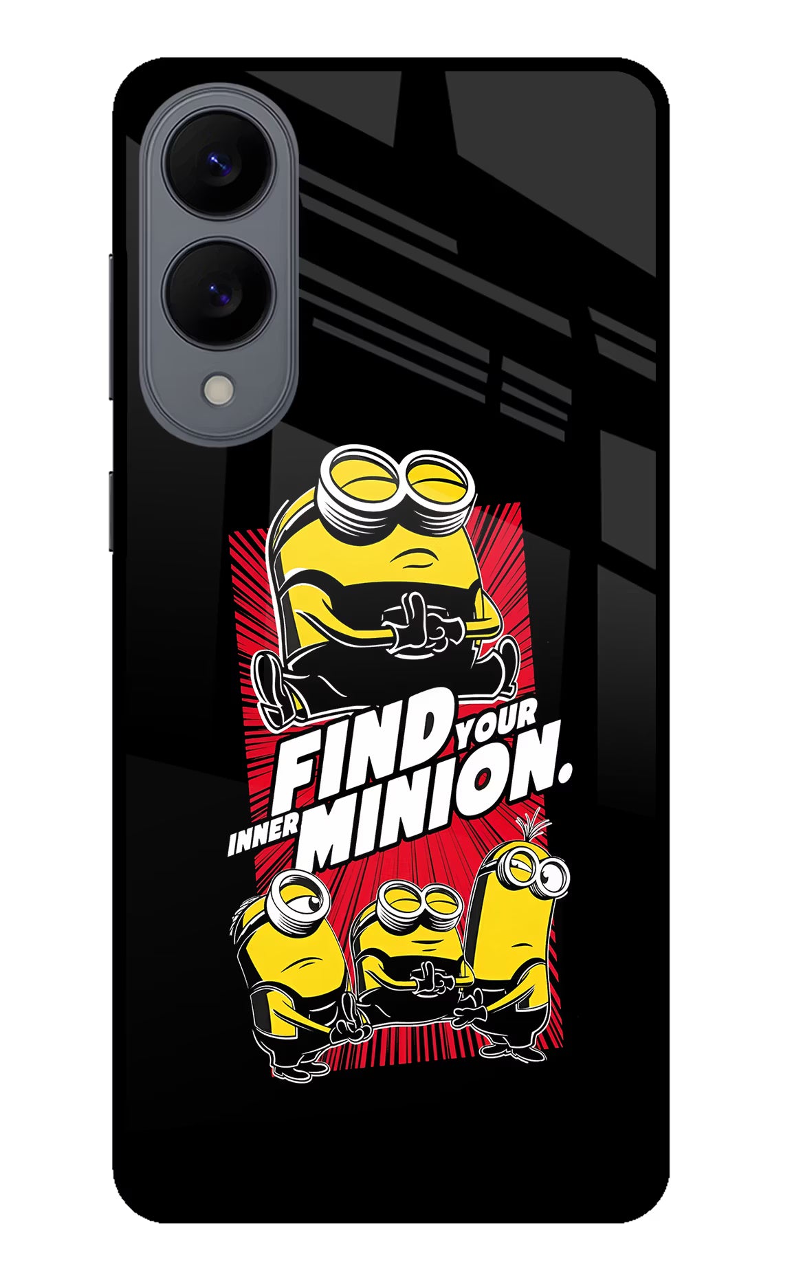 Find your inner Minion Samsung S25 Edge Glass Case Back Cover by Casekaro