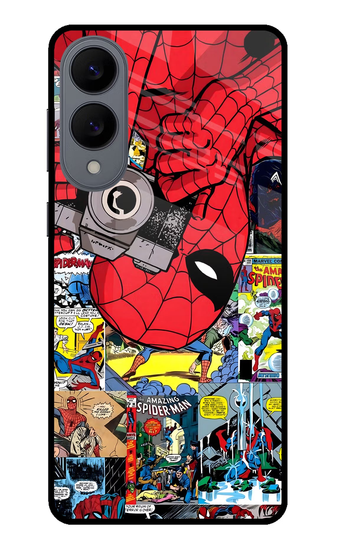 Spider Man Samsung S25 Edge Glass Case Back Cover by Casekaro