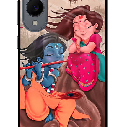 Radhe Krishna Samsung S25 Edge Glass Case