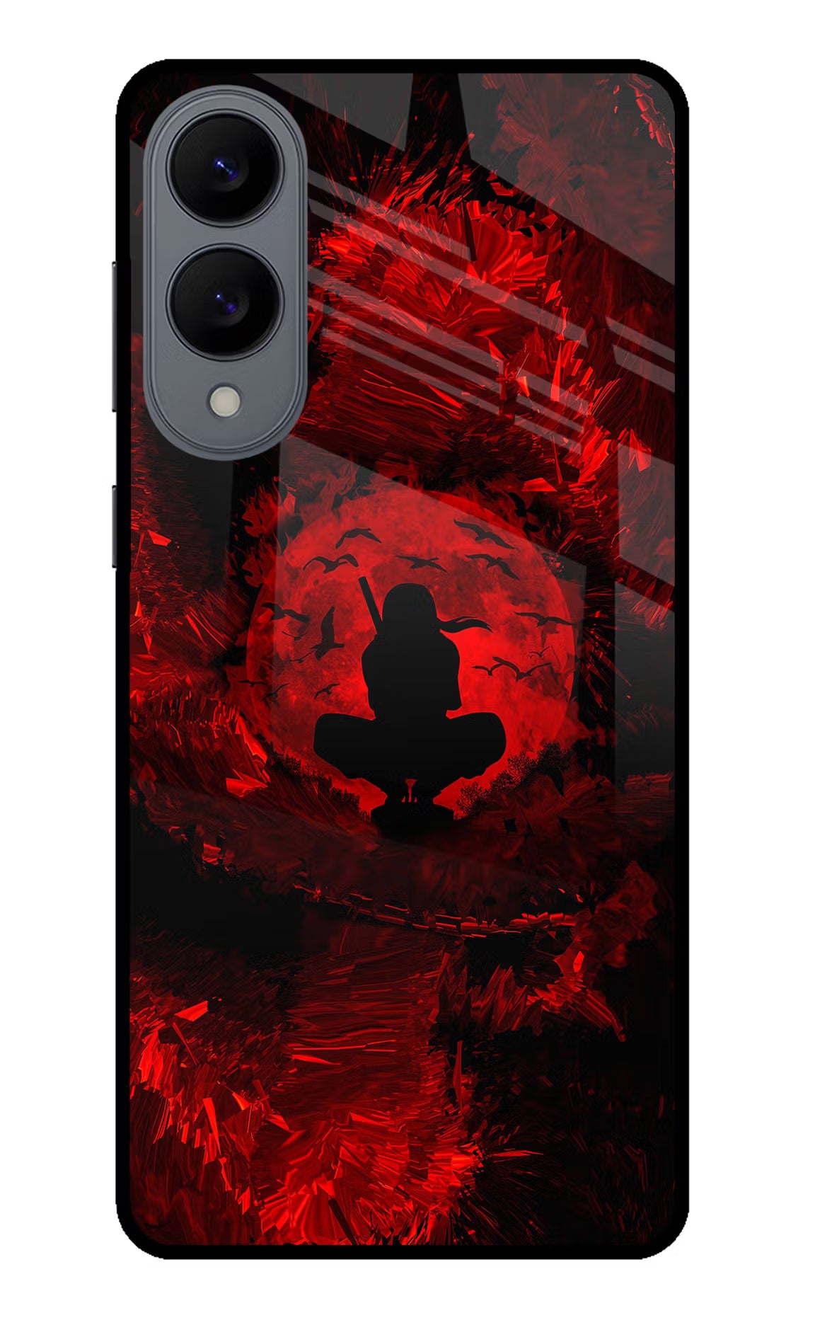 Itachi Uchiha Samsung S25 Edge Glass Case Back Cover by Casekaro