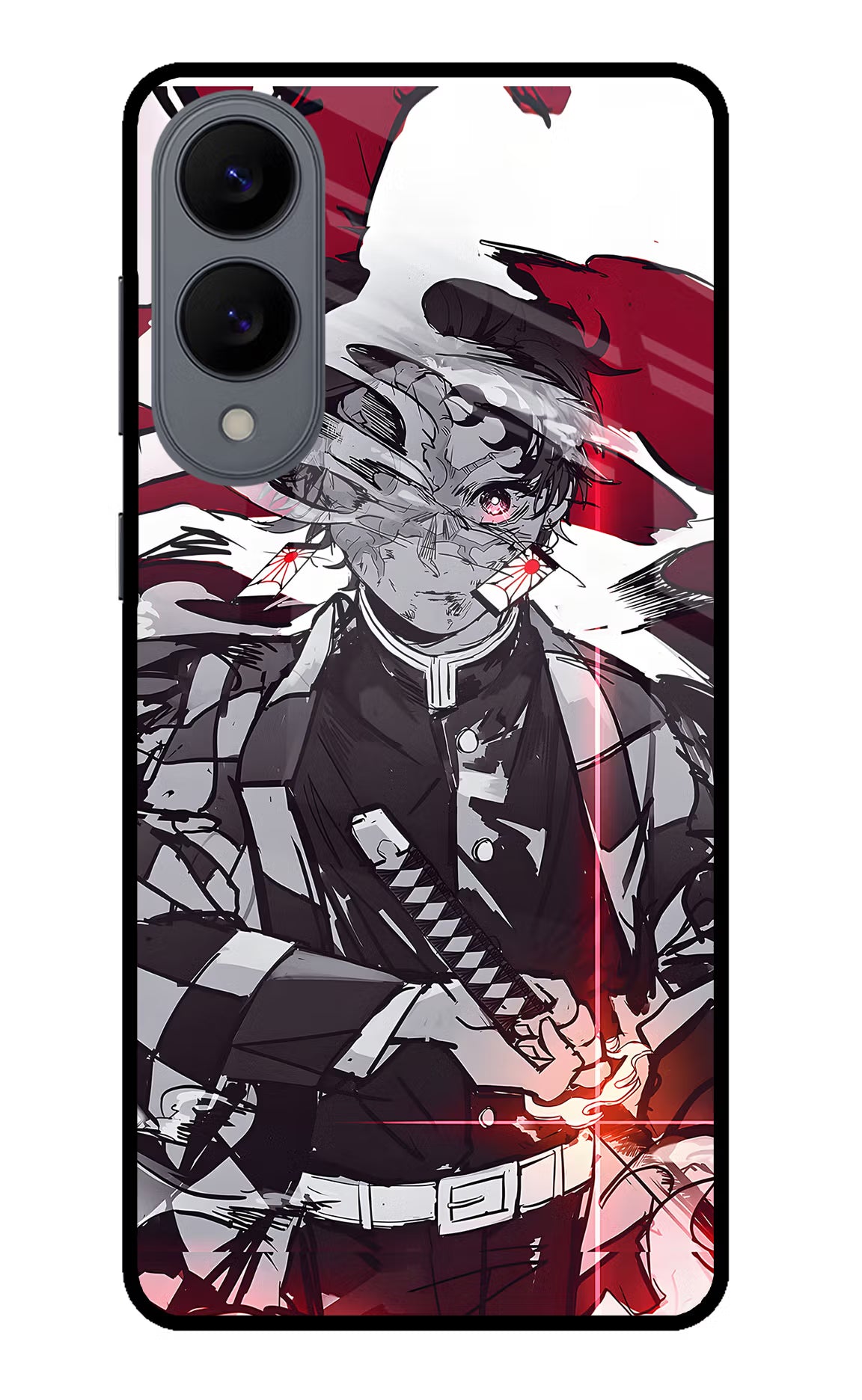 Demon Slayer Samsung S25 Edge Glass Case Back Cover by Casekaro