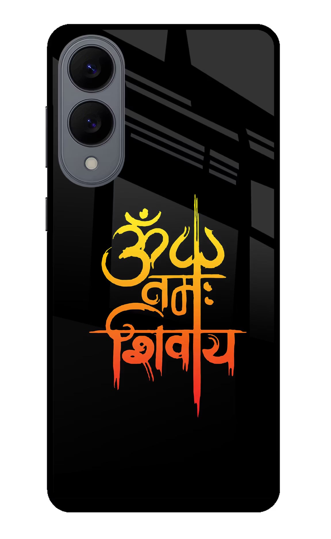 Om Namah Shivay Samsung S25 Edge Glass Case Back Cover by Casekaro